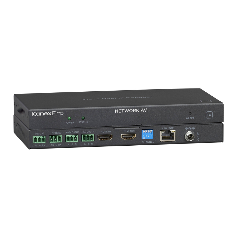 KanexPro EXT-NETAVTX Manuals