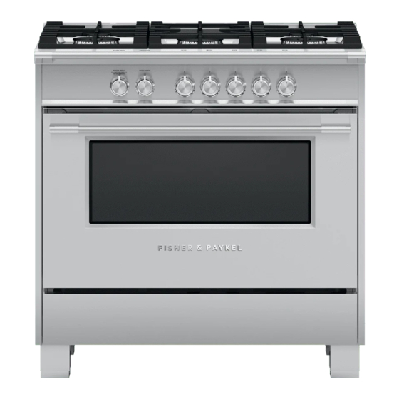 Fisher & Paykel OR36SCG4 Installation Manual
