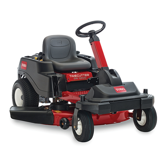 Toro TimeCutter SW Series Setup Instructions