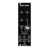 Behringer 992 CONTROL VOLTAGES Quick Start Manual