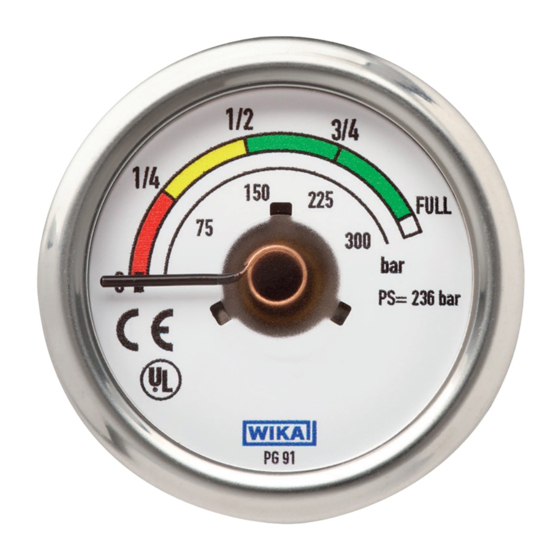 WIKA PG81 Operating Instructions Manual