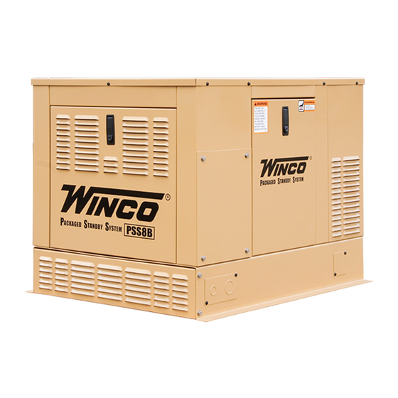 Winco PSS8B2W Installation & Operator's Manual