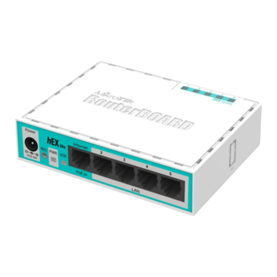 MikroTik hEX lite User Manual