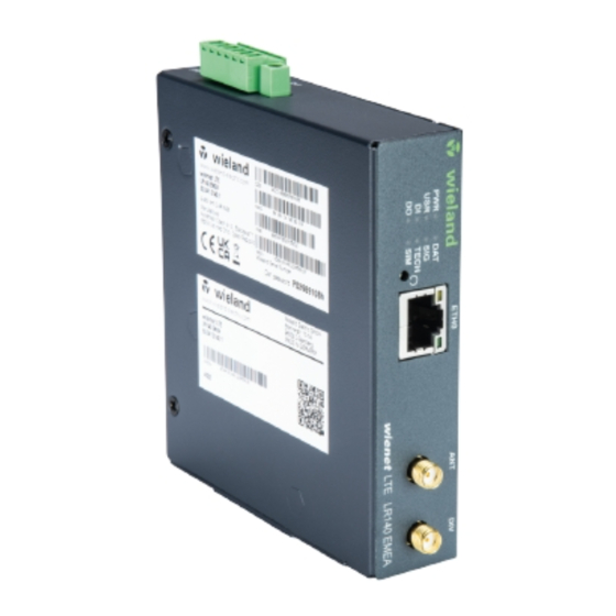 Wieland wienet LTE LR140 EMEA User Manual