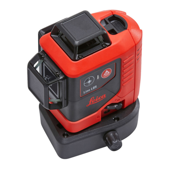 Leica Lino L6R/L6G - Degree Line Laser Manual