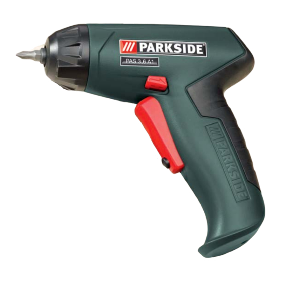 Parkside PAS 3.6 A1 - MANUAL 4 Operation And Safety Notes