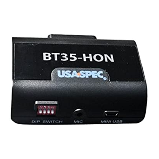 usa-spec BT35-HON Owner's Manual