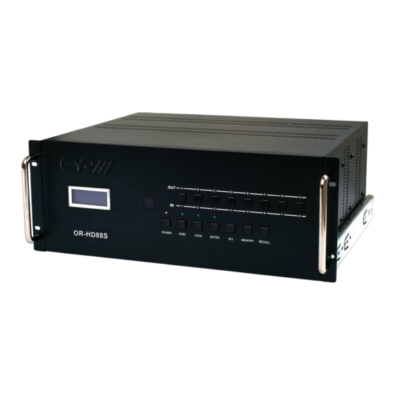 CYP OR-HD88S Operation Manual