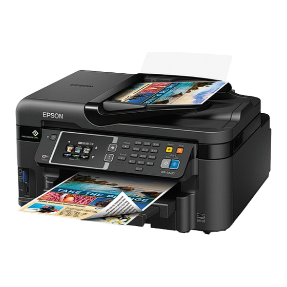 Epson WorkForce WF-3620 Specification Sheet