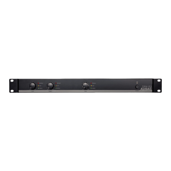 AUDAC DPA73 Manuals