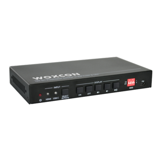 Woxcon SCU21E-CODEC User Manual