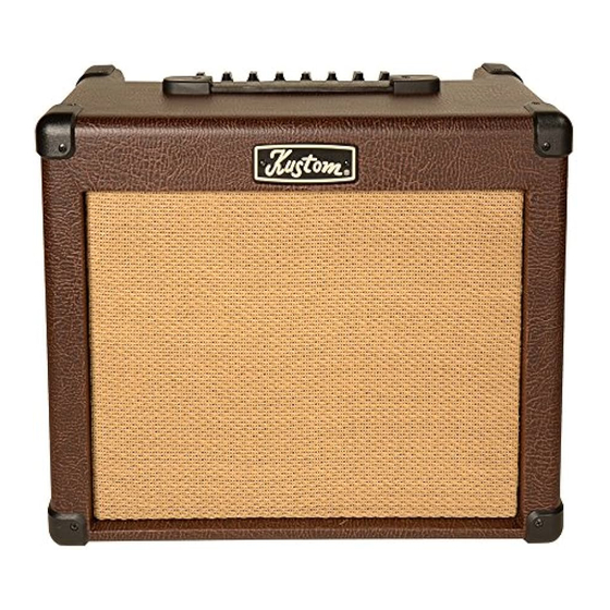 Kustom Sienna 30PRO Quick Start Manual