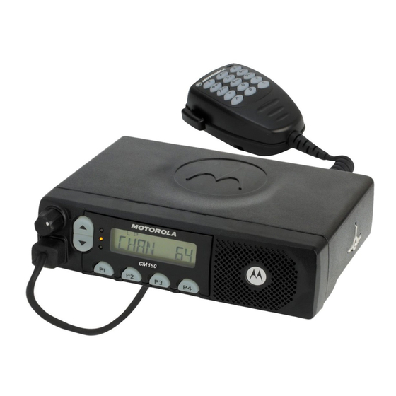 Motorola COMMERCIAL CM160 Basic User's Manual