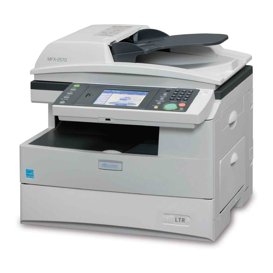 Muratec MFX-2550 Quick Manual