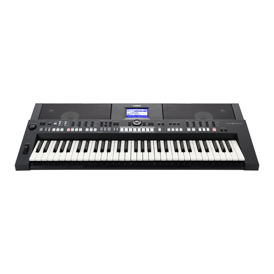 Yamaha PSR?S650 Dealer Manual