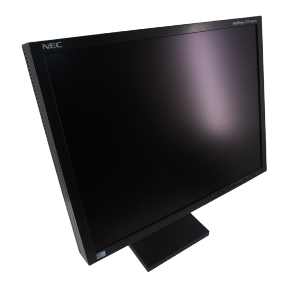 NEC MultiSync LCD2080UX -BKA Service Manual