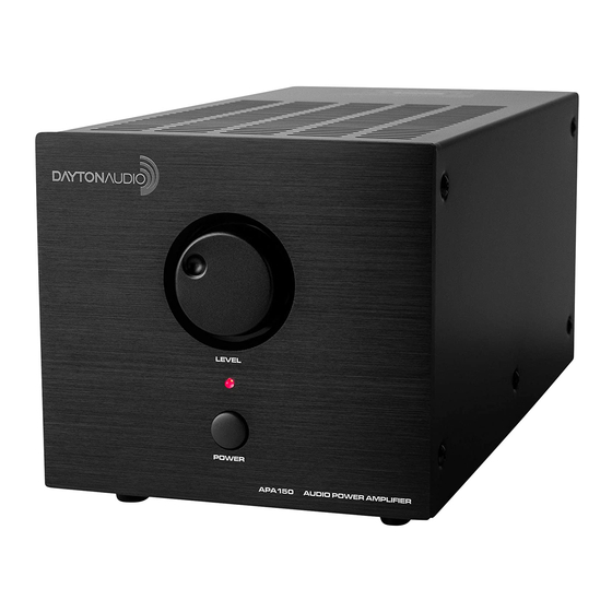 DaytonAudio APA150 User Manual