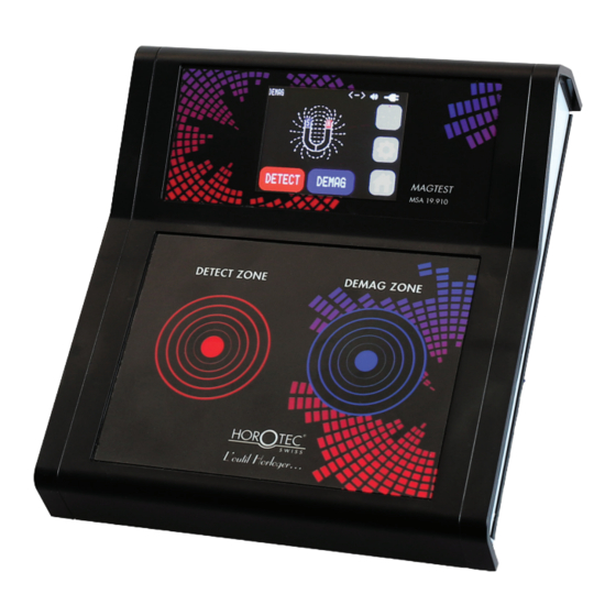 Horotec Magtest MSA 19.910 Manuals