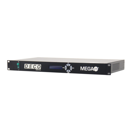 MegaLite DECO Driver CV4 Manual
