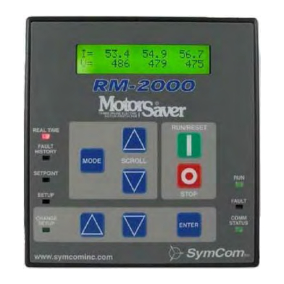 SymCom Motor Saver RM-2000-RTDW User Manual