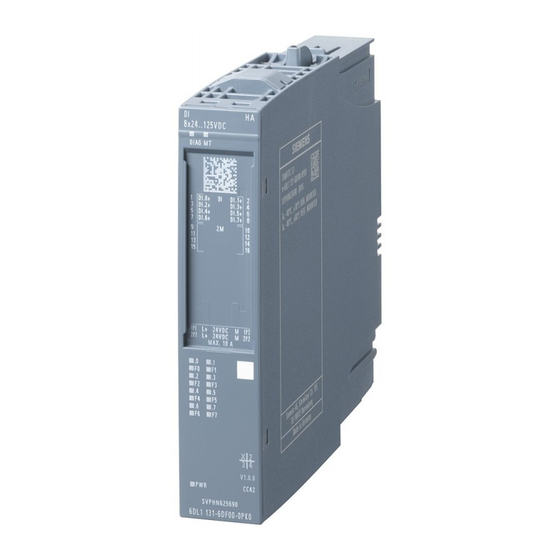 Siemens SIMATIC 6DL1131-6DF00-0PK0 Equipment Manual
