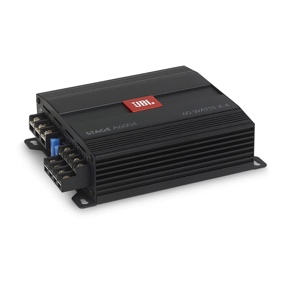 Harman JBL Stage A6004 Manual