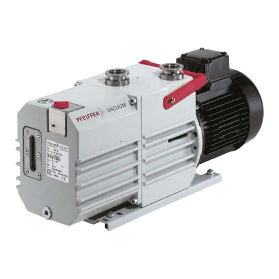 Pfeiffer Vacuum DUO 10 M Operating Instructions Manual