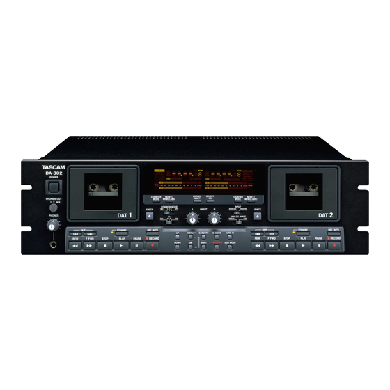 Teac Tascam DA-302 Service Manual