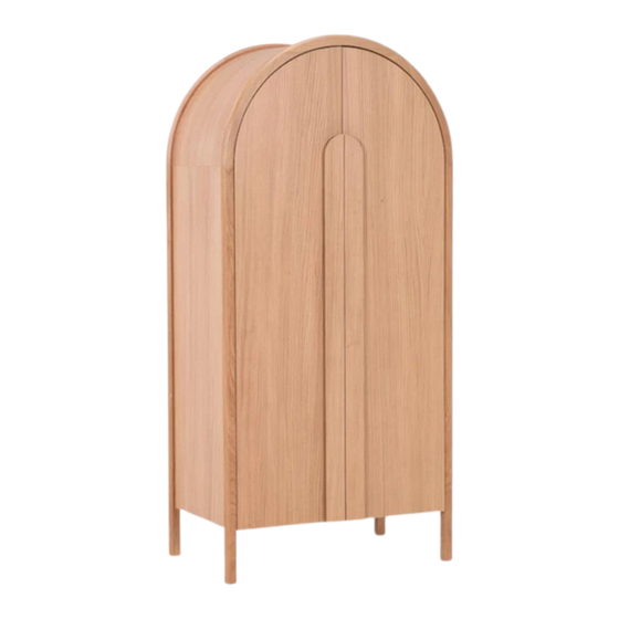 Living Spaces CATANIA ARMOIRE DE-CATA-OAK-B06-90 Assembly Instructions