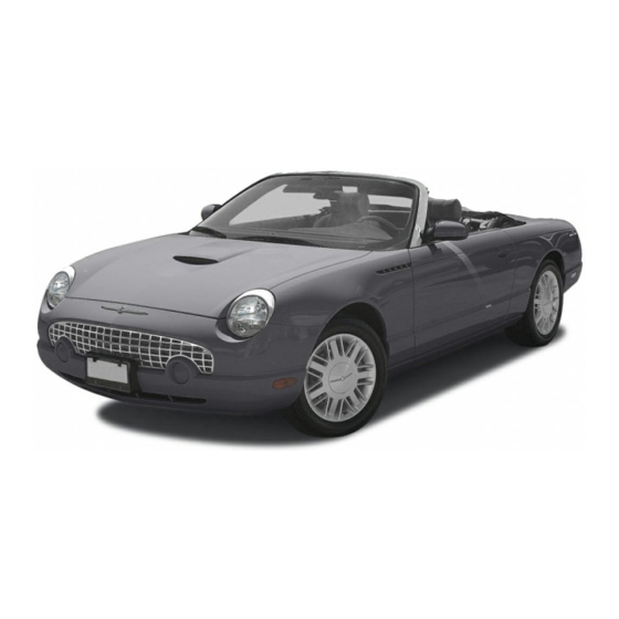 Ford 2003 Thunderbird Owner's Manual