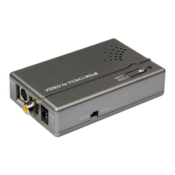 Cypress CP-VSRGB Operating Instructions