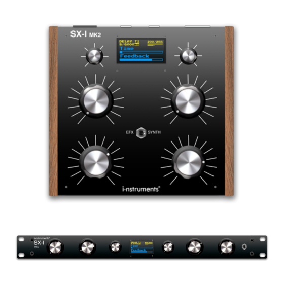 i-nstruments SX-I User And Installation Manual