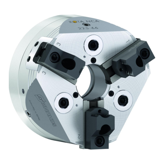 SCHUNK ROTA NCA 160 Assembly And Operating Manual
