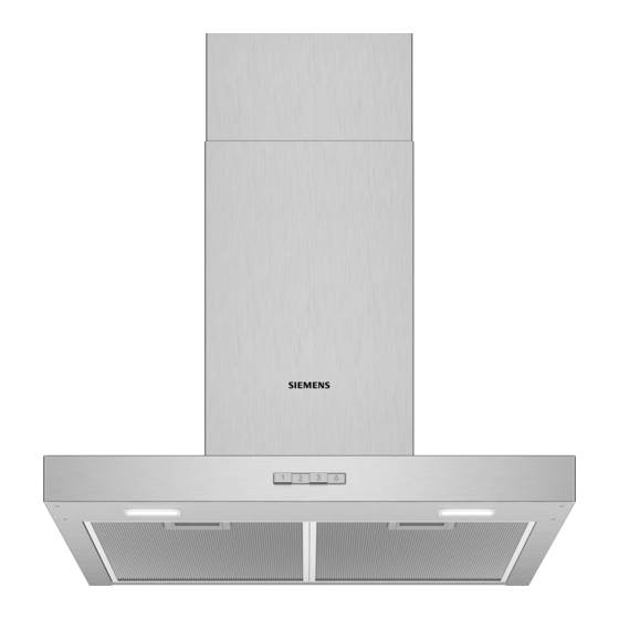 Siemens LC64BBC50B Instructions For Installation And Use Manual