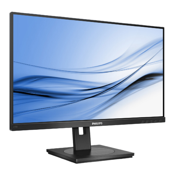 Philips 275S1AE/69 LCD Monitor Manuals