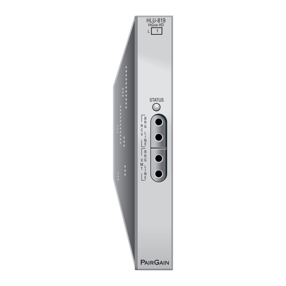 PairGain HiGain ELU-819 Quick Installation Manual