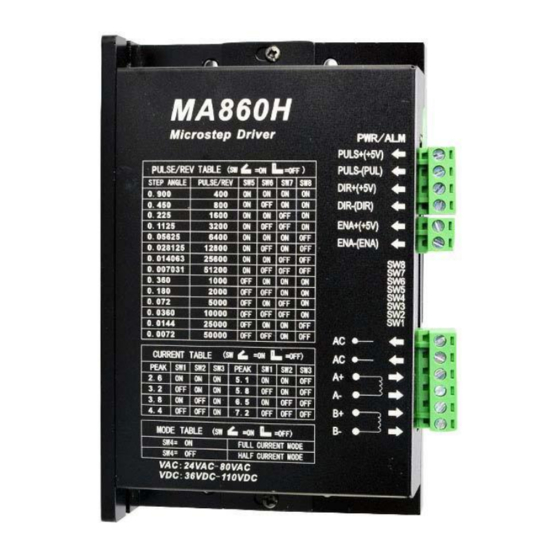OYO STEPPER MA860H Motor Driver Manuals