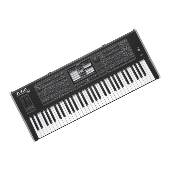 KETRON EVENT61 Quick Manual