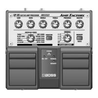 Boss AMP FACTORY GP-20 Owner's Manual
