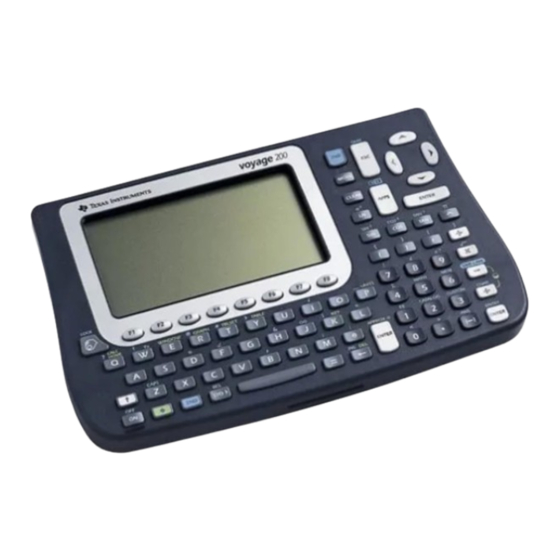 Texas Instruments TI-89 Manual Book