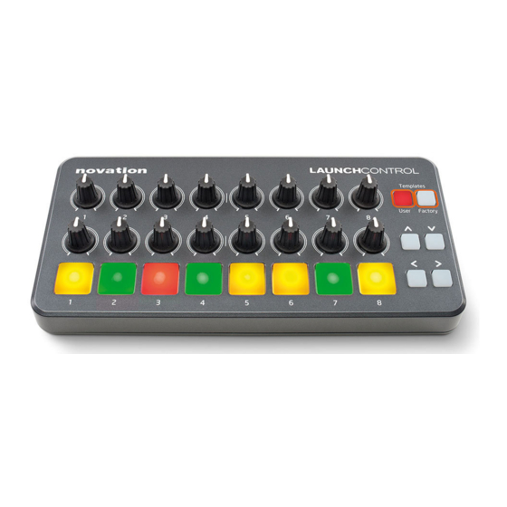Novation Launch Control Getting Started Manual