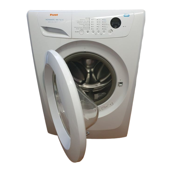 FUST NOVAMATIC WA714.1 E User Manual