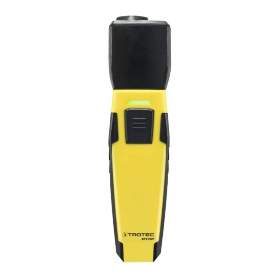 Trotec BP21WP Operating Manual