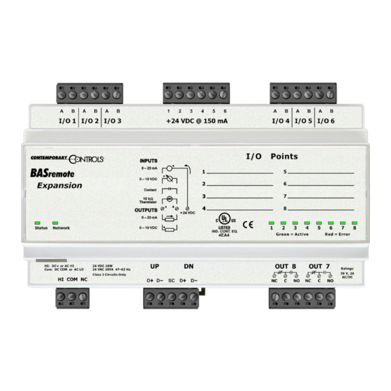 Contemporary Controls BASR Series Manuals | ManualsLib