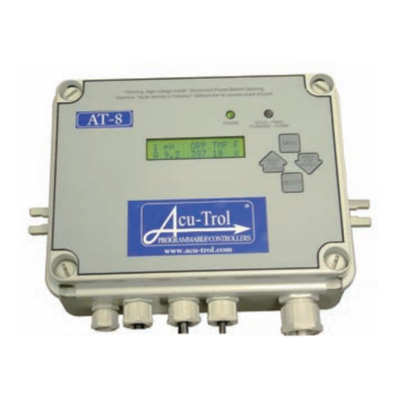 Pentair Pool Products Acu-Tol AT8 Installation And Operation Manual