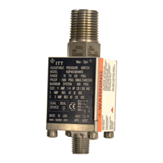 ITT NEO-DYN 182P Installation And Operation Manual