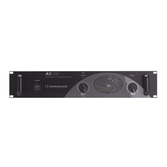 audiophony AS-220 User Manual