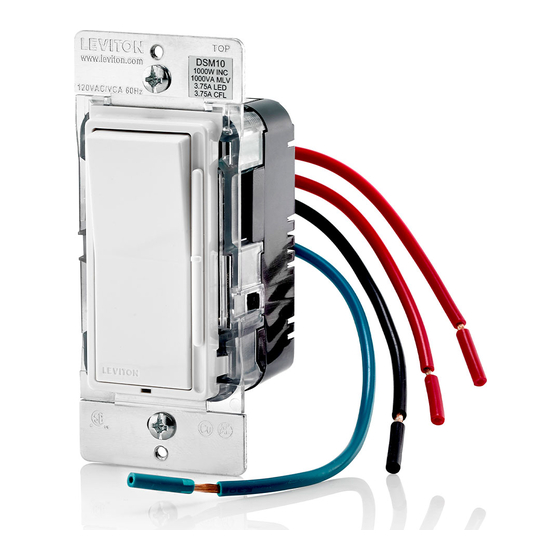 Leviton Acenti ACX10-1L Installation Instructions