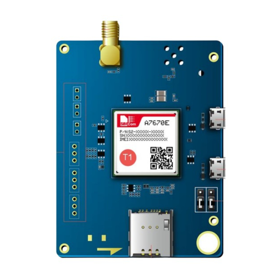 Sunsea AIoT SIMCom A7670E KIT User Manual
