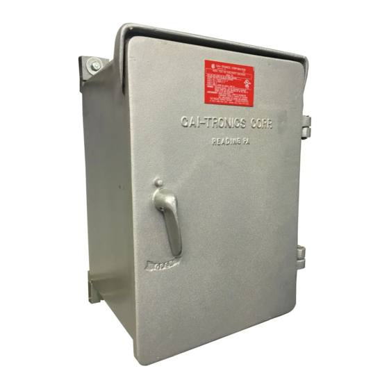 Hubbell GAI-TRONICS 7325-101 Mounting Instructions